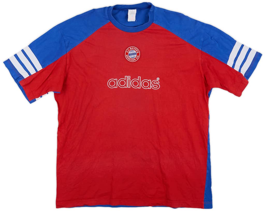 1995-96 Bayern Munich adidas Cotton Tee - 7/10 - (L)