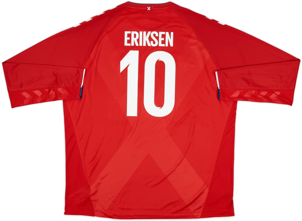 2018-19 Denmark Home L/S Shirt Eriksen #10 (4XL)