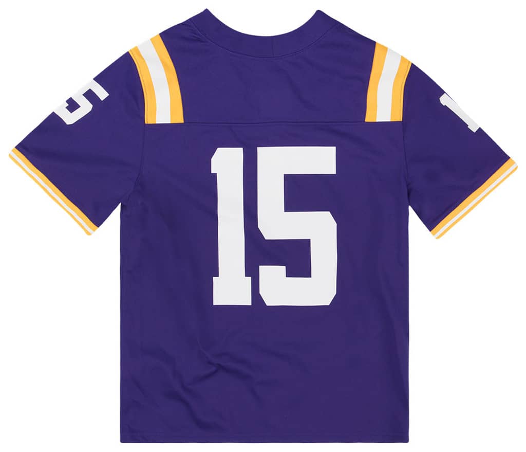 2017-18 LSU Tigers Brennan #15 Nike Jersey (Away) Y