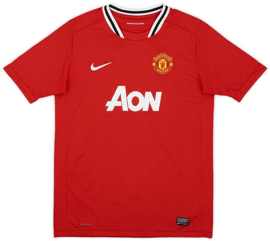 2011-12 Manchester United Home Shirt - 7/10 - (XL.Boys)