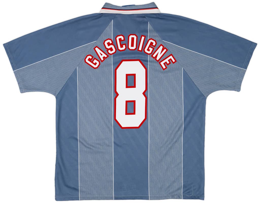 1996-97 England Away Shirt Gascoigne #8 - 6/10 - (XL)