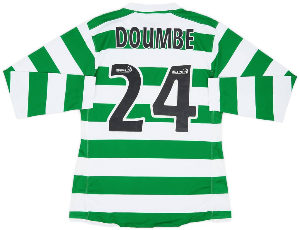 2007-08 Celtic Match Issue Home Shirt Doumbe #24