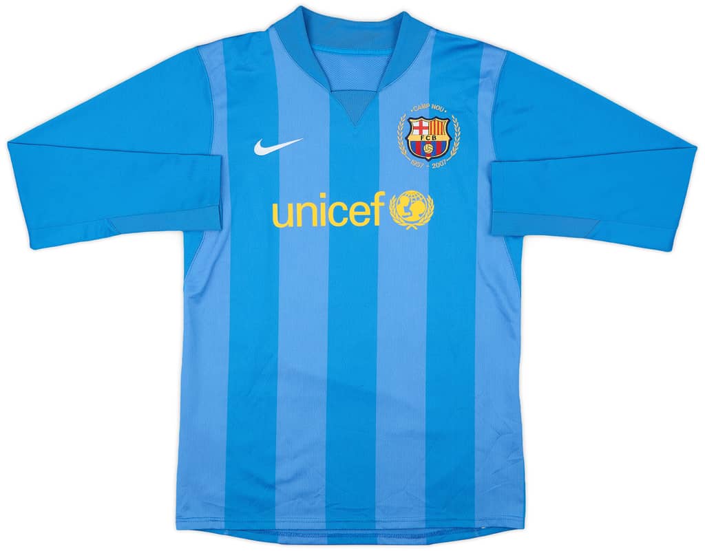 2007-08 Barcelona Authentic GK Shirt - 7/10 - (XL.Boys)