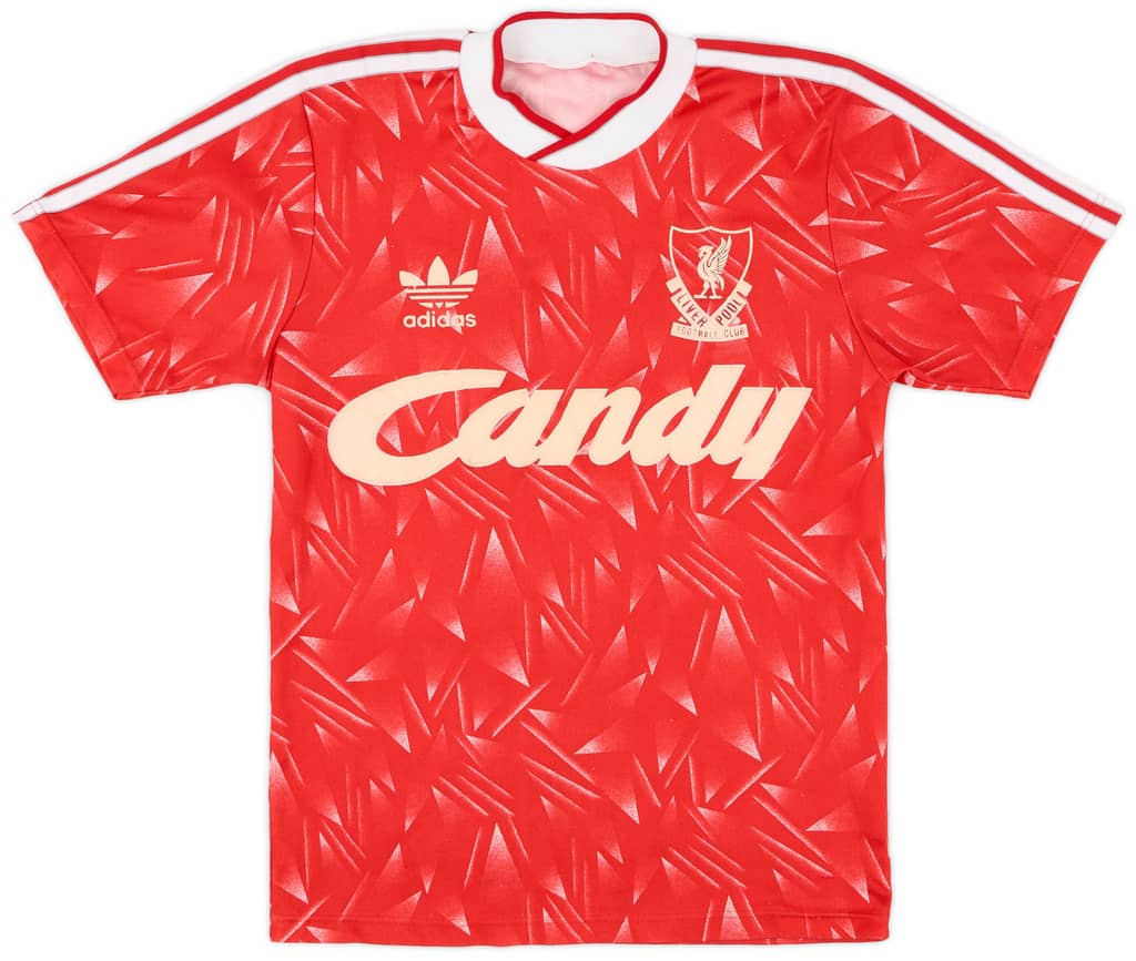 1989-91 Liverpool Home Shirt - 7/10 - (S)