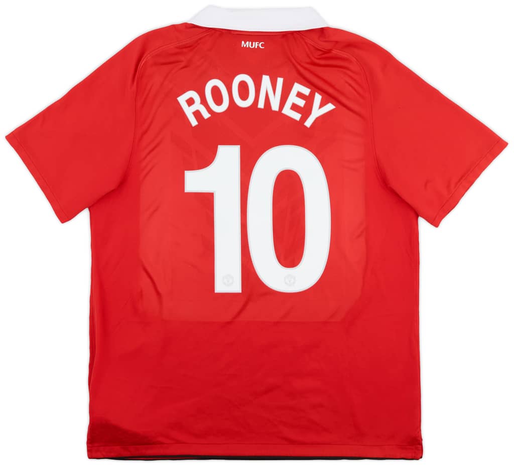 2010-11 Manchester United Home Shirt Rooney #10 - 5/10 - (XL)