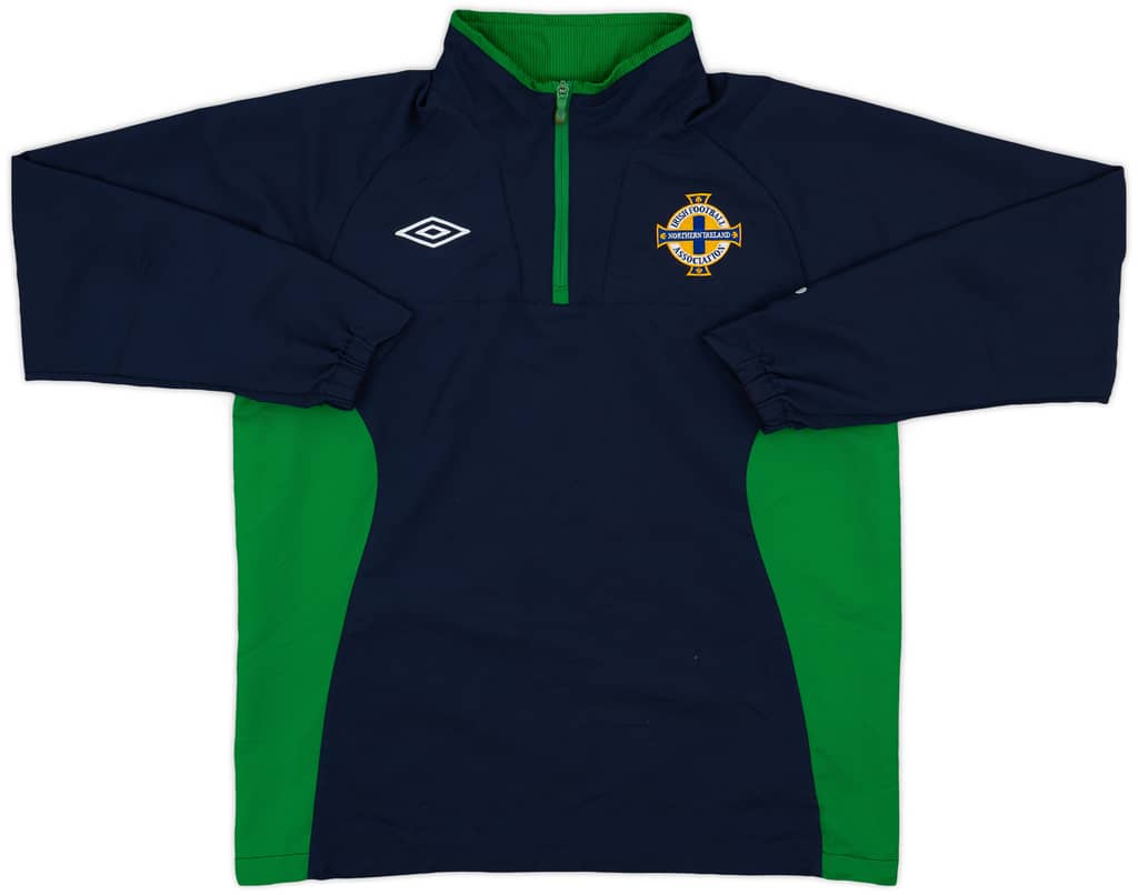 2010-12 Northern Ireland Umbro 1/4 Zip Drill Top - 8/10 - (L)