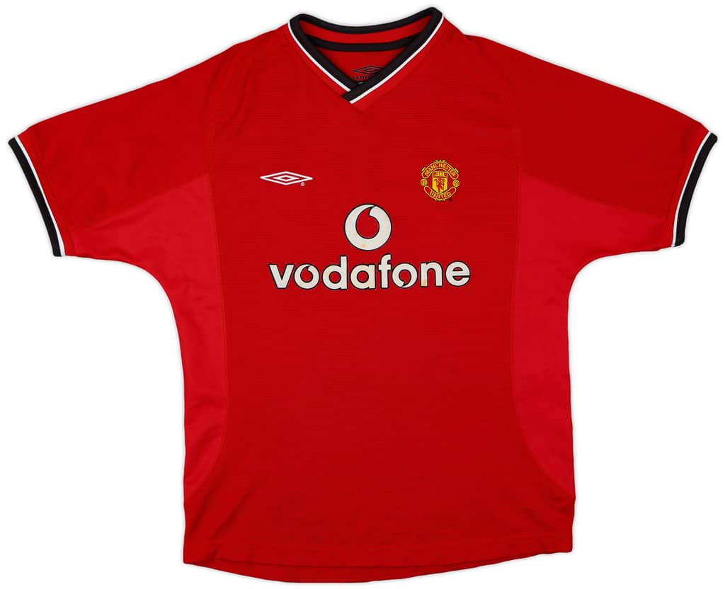 2000-02 Manchester United Home Shirt - 6/10 - (M.Boys)