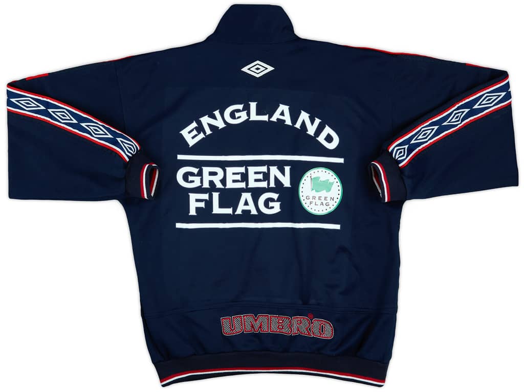 1996-98 England Umbro 1/4 Zip Drill Top - 9/10 - (XL.Boys)