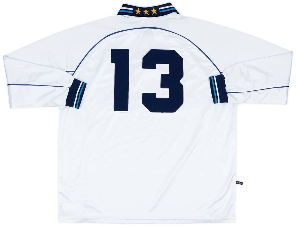 1999-00 Manchester City Match Issue Away L/S Shirt #13