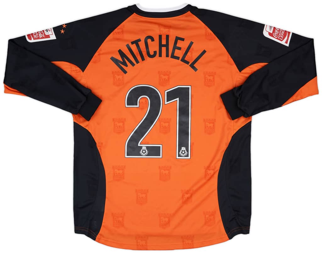 2004-06 Ipswich Town Match Issue Away L/S Shirt Mitchell #21