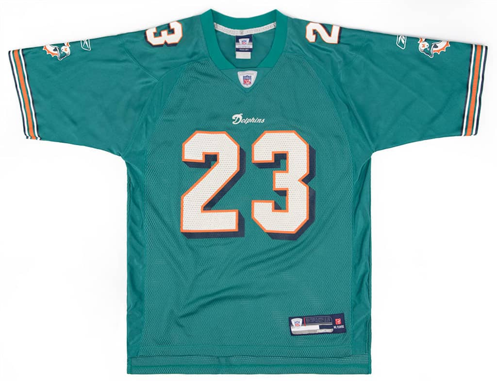 2007 Miami Dolphins Brown #23 Reebok On Field Jersey (Home) XL