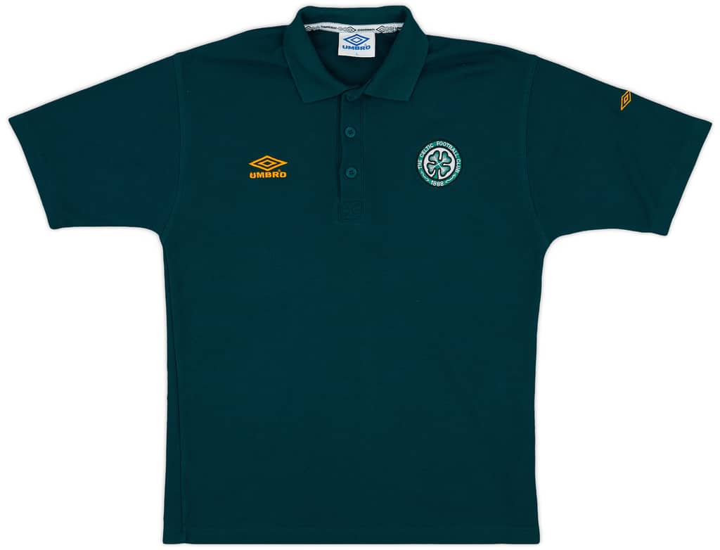 1995-96 Celtic Umbro Polo Shirt - 8/10 - (L)