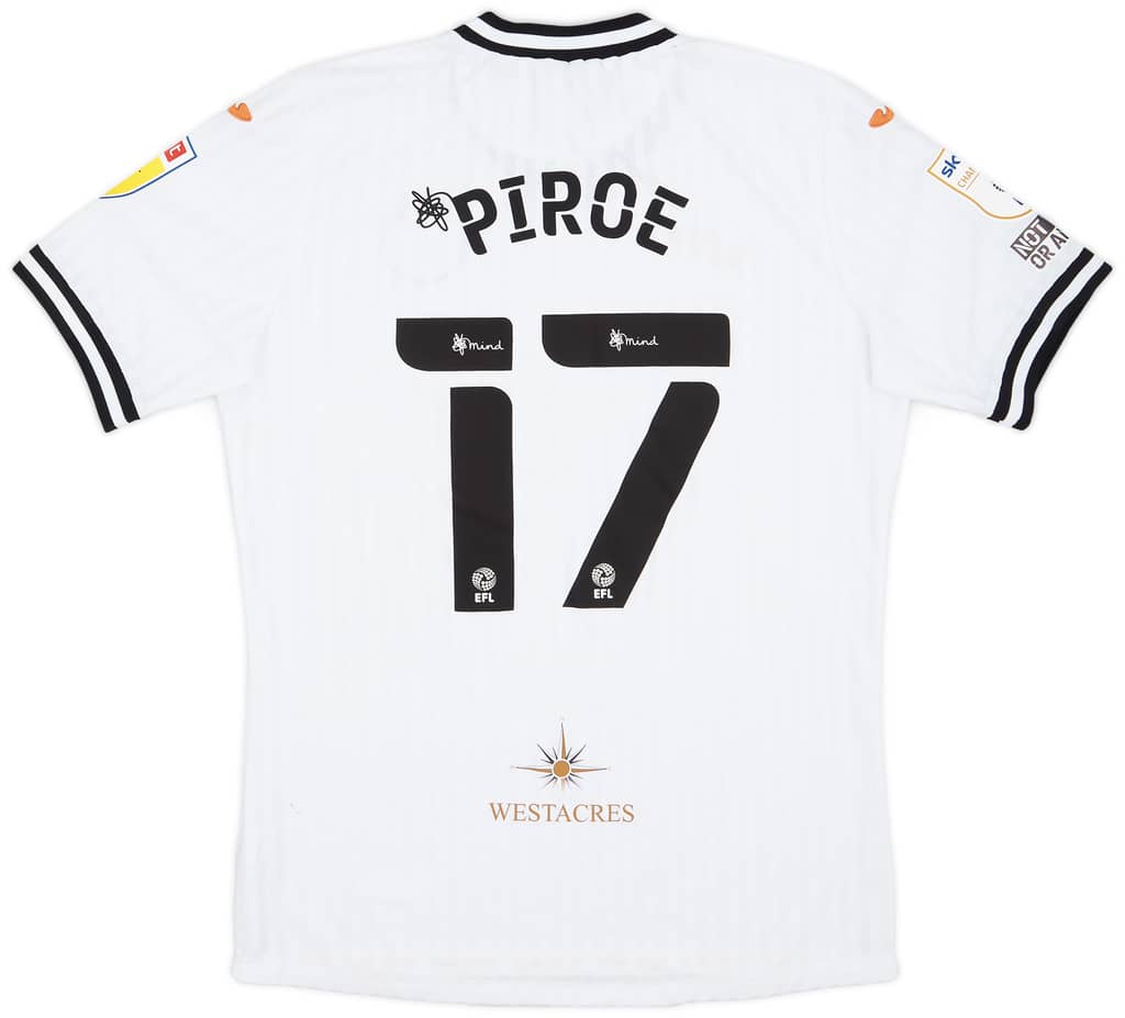2021-22 Swansea Match Issue Home Shirt Piroe #17