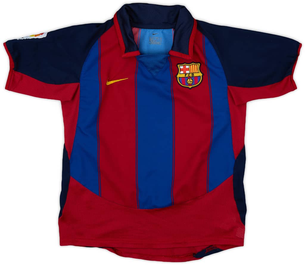 2003-04 Barcelona Home Shirt - 8/10 - (5-6 Years)