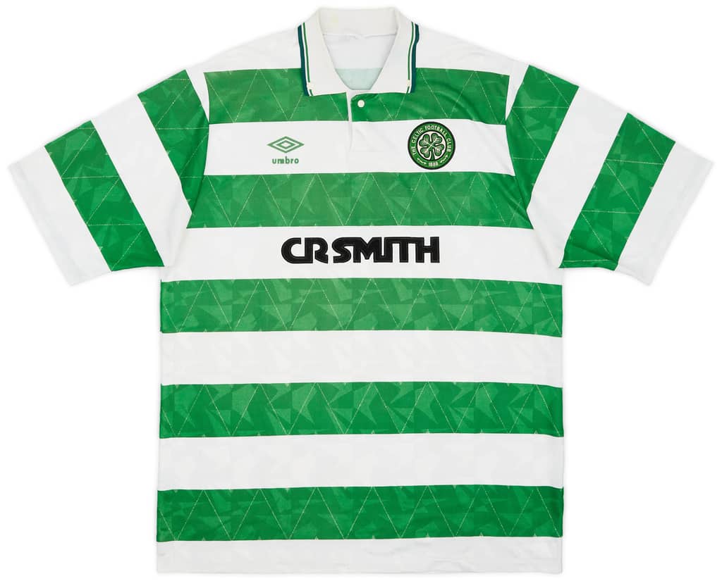 1989-91 Celtic Home Shirt - 8/10 - (L)