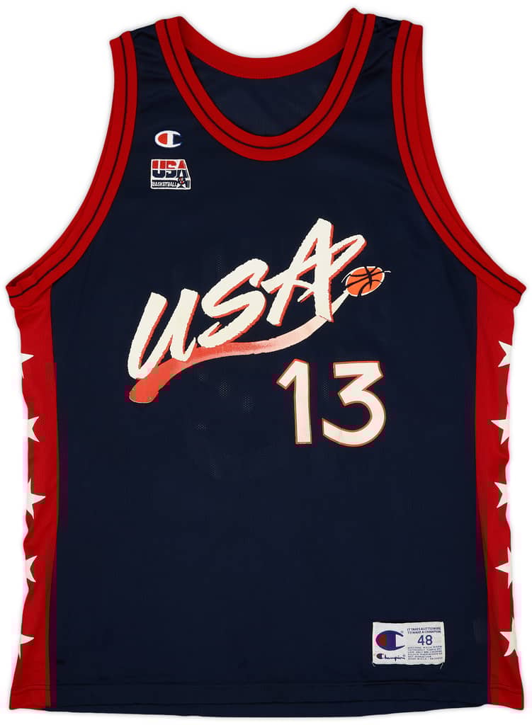1996-99 USA O'Neal #13 Champion Away Jersey - 8/10 - (XL)