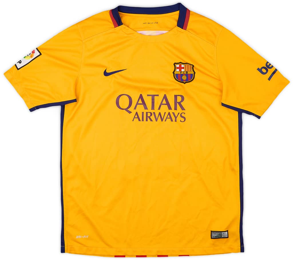 2015-16 Barcelona Away Shirt - 8/10 - (XL.Boys)