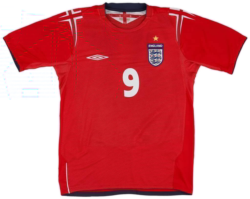 2004-06 England Away Shirt Rooney #9 - 9/10 - (S)