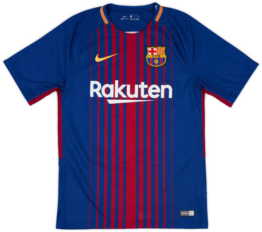 2017-18 Barcelona Home Shirt Messi #10 - 10/10 - (S)