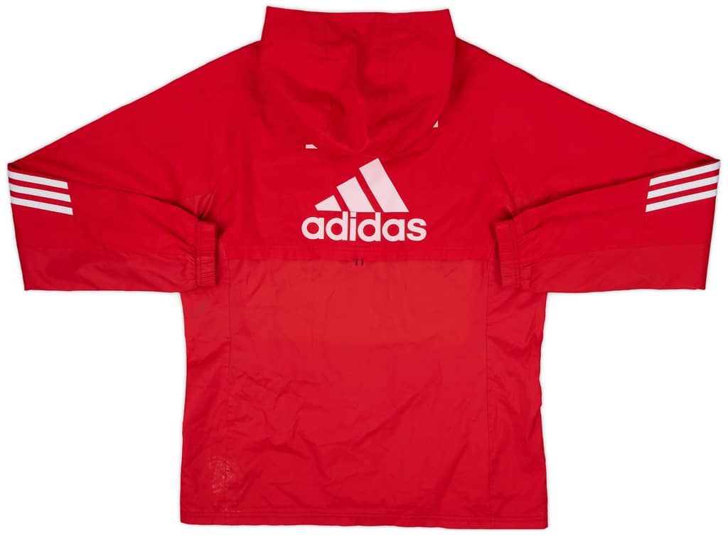 2017-18 Bayern Munich Staff Issue adidas Hooded Rain Jacket TC - 7/10 - (M)