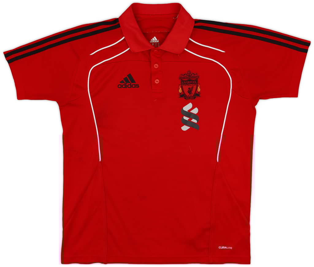 2010-11 Liverpool adidas Polo Shirt - 7/10 - (M/L)