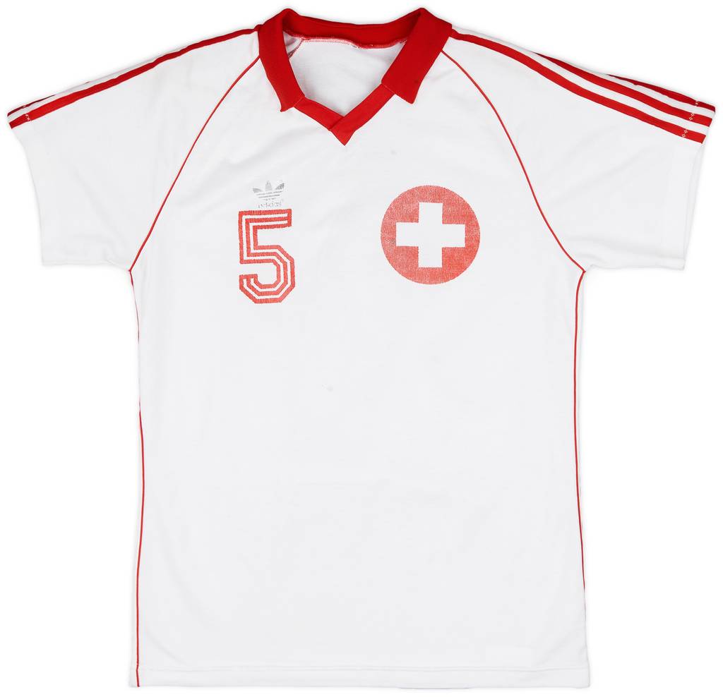 1980 Switzerland Away Shirt #5 - 5/10 - (M)