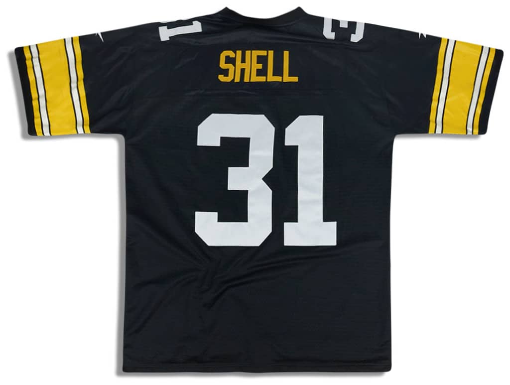 1978 Pittsburgh Steelers Shell #31 Reebok Throwback Jersey (Home) L