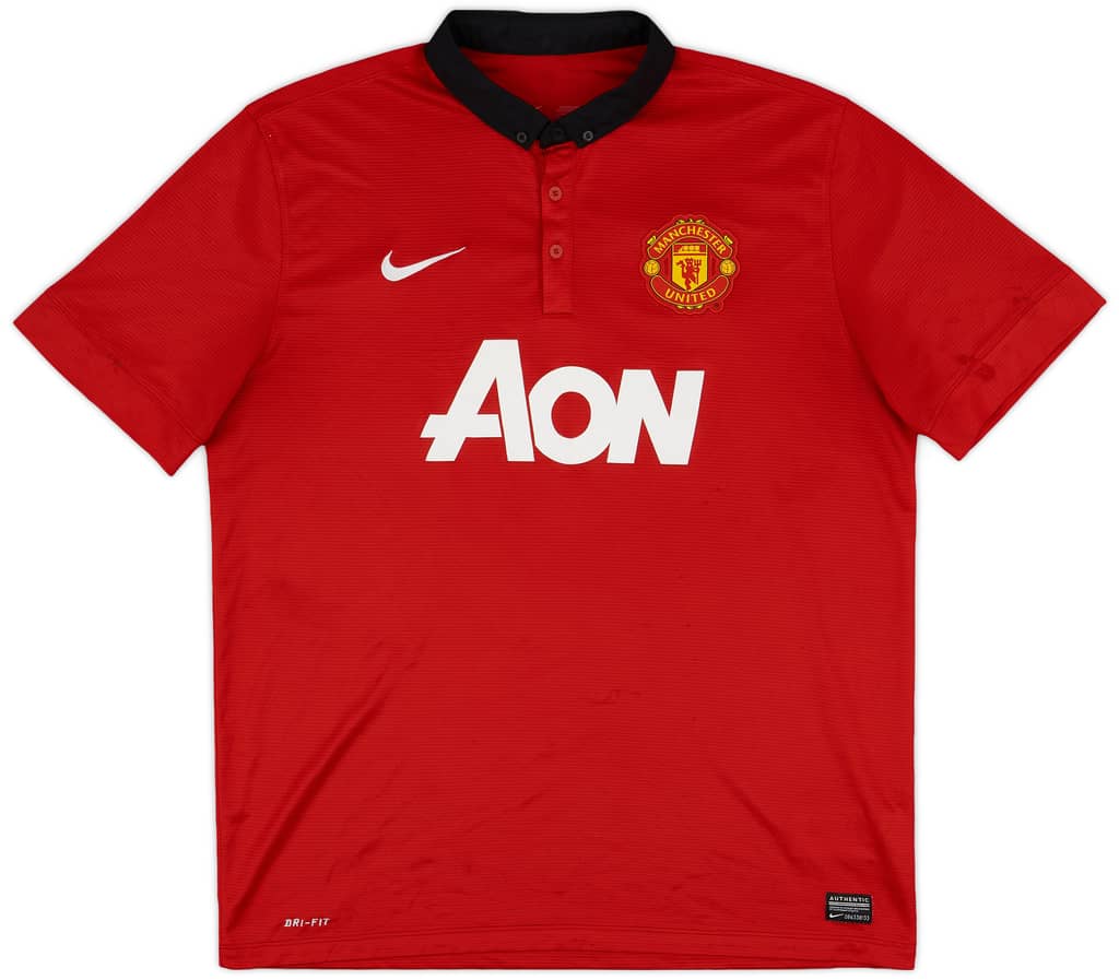 2013-14 Manchester United Home Shirt Mata #8 - 5/10 - (XL)