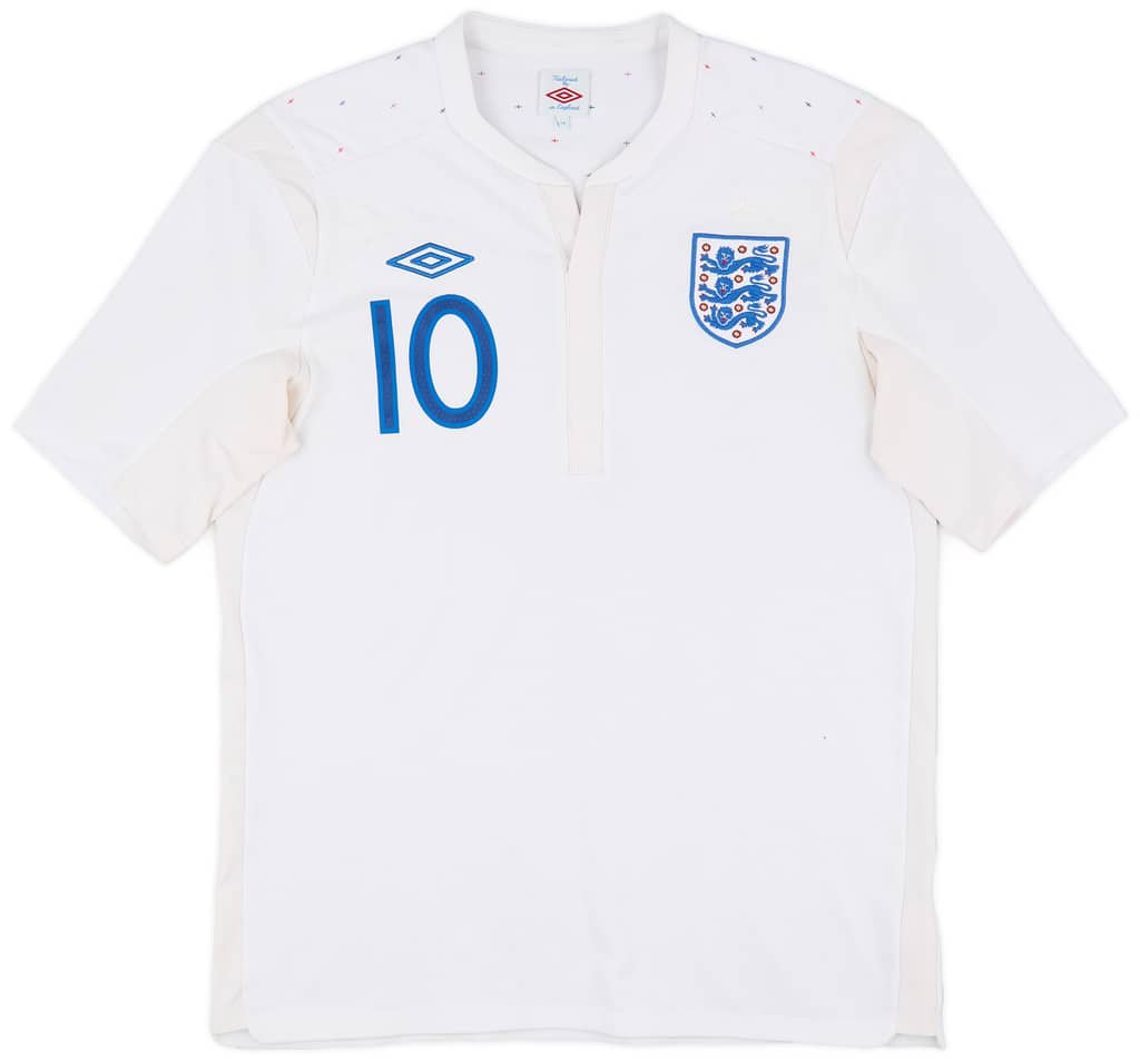 2010-11 England Home Shirt Rooney #10 - 7/10 - (L)