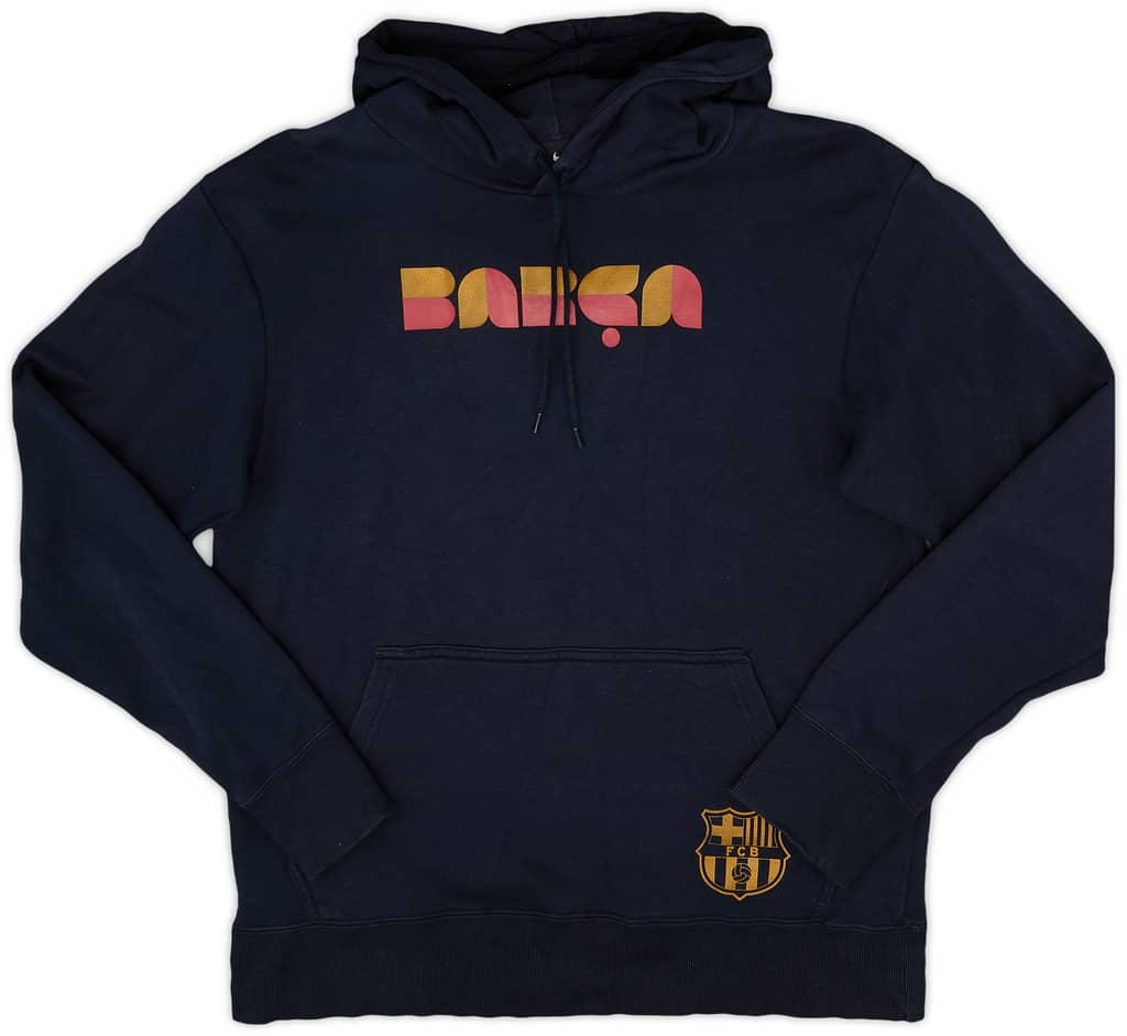 2010-11 Barcelona Nike Hooded Sweat Top - 10/10 - (M)