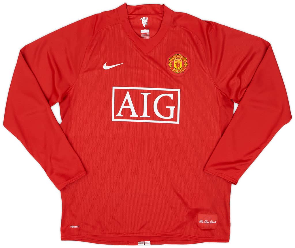 2007-09 Manchester United Signed Home Shirt Giggs #11