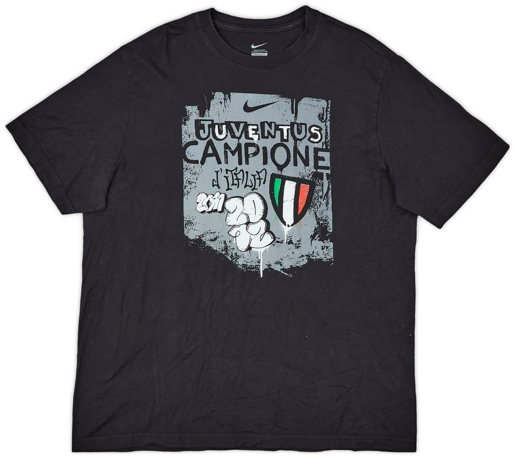 2011-12 Juventus 'Campione D'Italia 2011-12' Nike Graphic Tee - 7/10 - (XL)