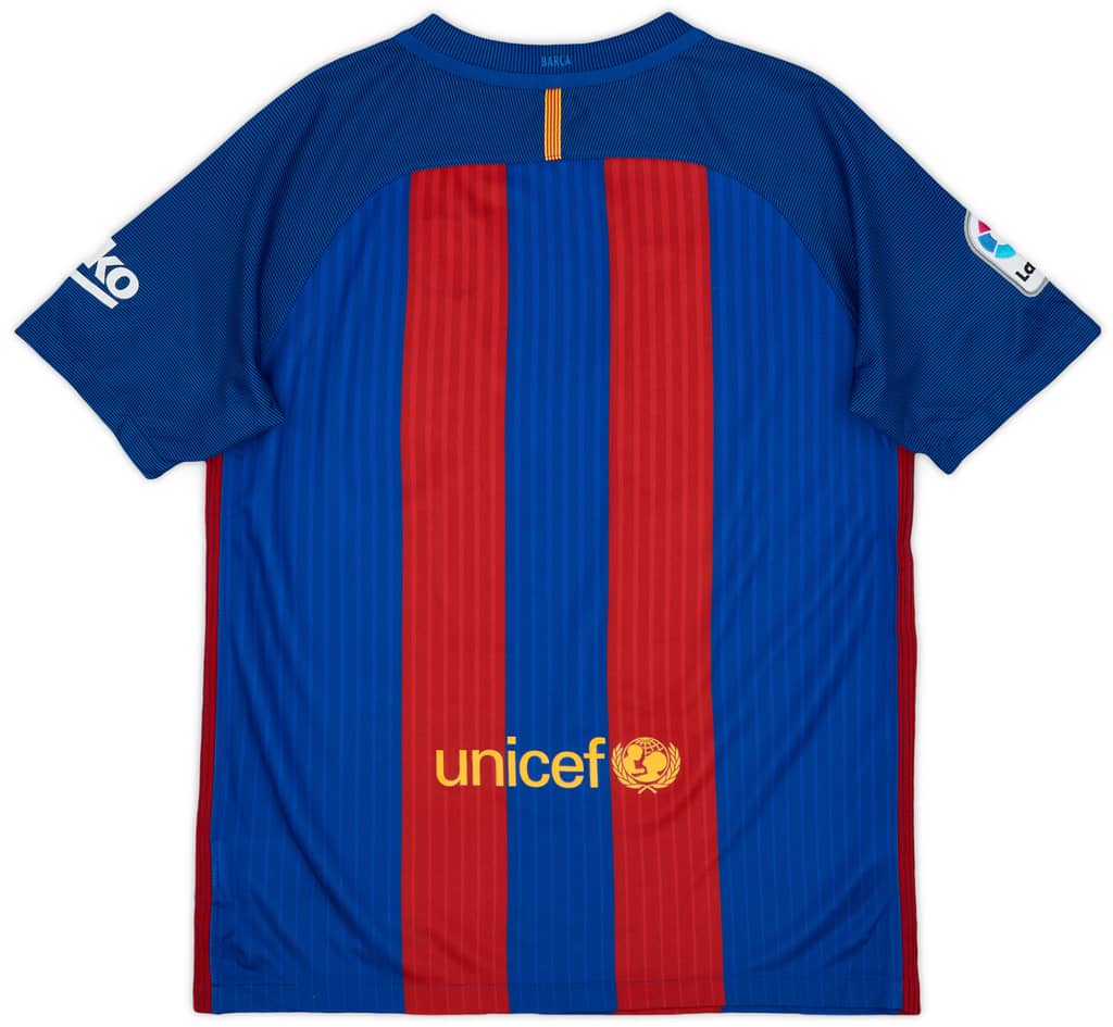 2016-17 Barcelona Home Shirt - 7/10 - (XL.Boys)