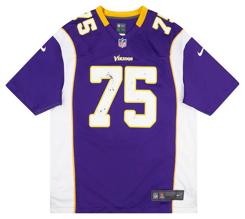 2012-13 Minnesota Vikings Kalil #75 Nike Game Jersey (Home) L