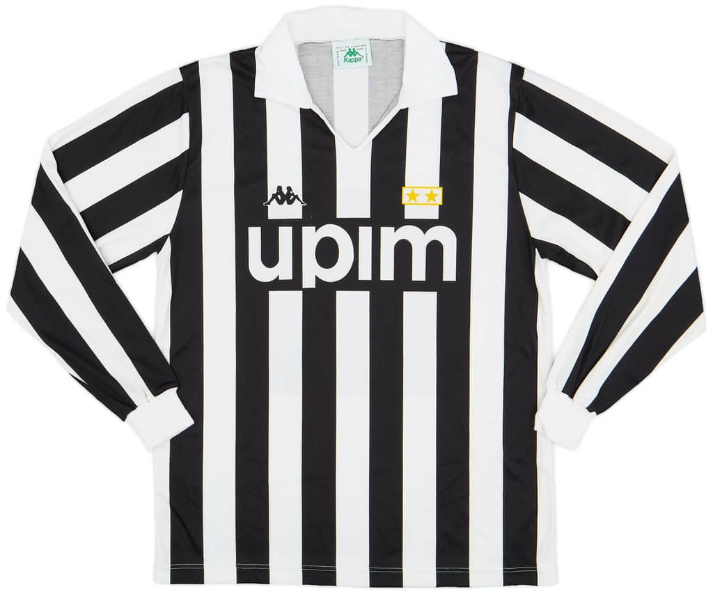 1989-90 Juventus Basic Home L/S Shirt - 9/10 - (L)