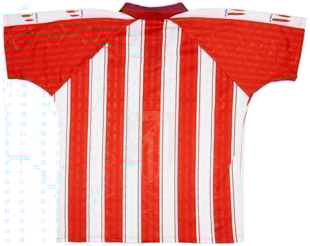 1995-96 Atletico Madrid Home Shirt - 8/10 - (XL)