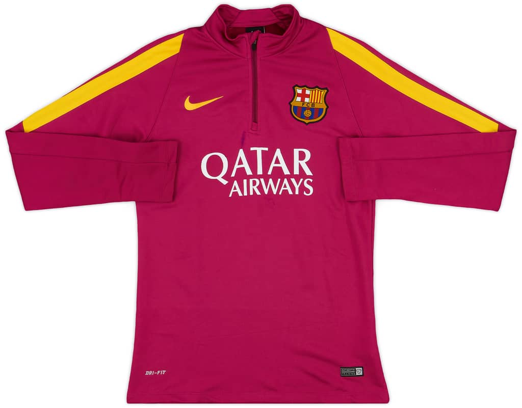 2016-17 Barcelona Nike 1/4 Zip Training Top - 5/10 - (S)