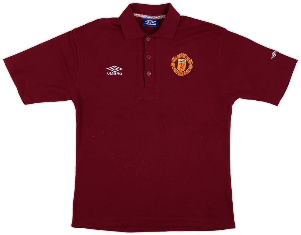 1996-97 Manchester United Umbro Polo Shirt - 6/10 - (M)