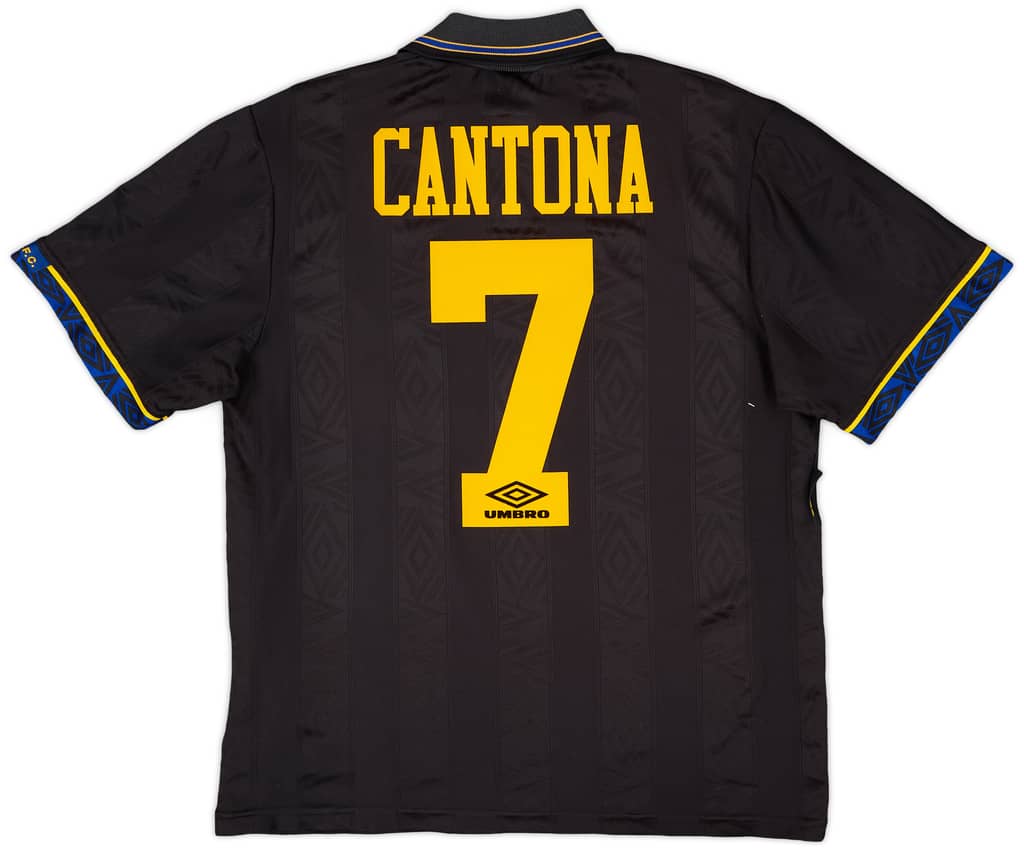 1993-95 Manchester United Away Shirt Cantona #7 - 7/10 - (M)