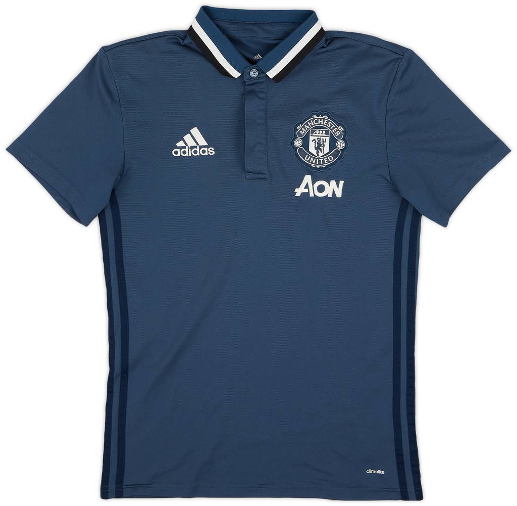 2018-19 Manchester United adidas Polo Shirt - 9/10 - (S)