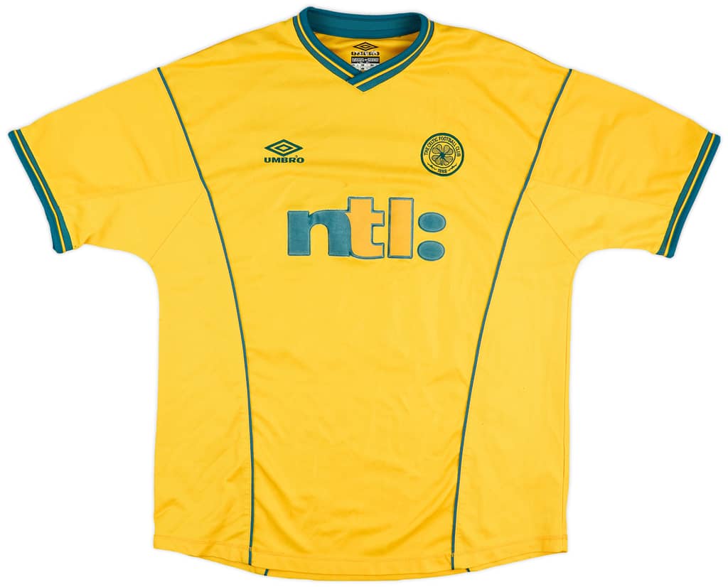 2000-02 Celtic Away Shirt Lennon #18 - 6/10 - (XL)