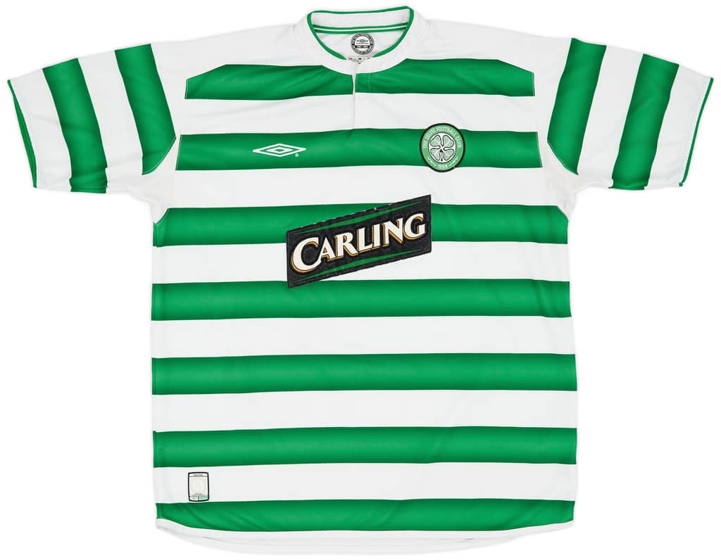 2003-04 Celtic Home Shirt Lambert #14 - 8/10 - (XL)