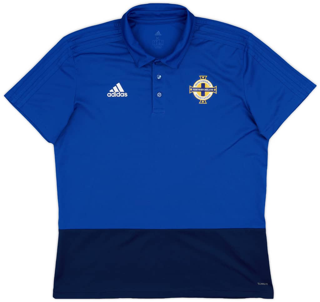 2017-18 Northern Ireland adidas Polo Shirt - 9/10 - (XL)