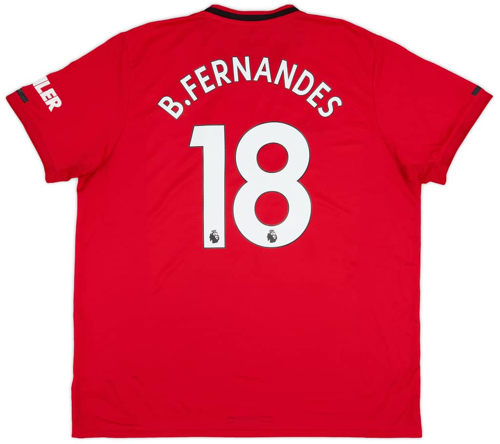 2019-20 Manchester United Home Shirt B.Fernandes #18 - 7/10 - (XXL)