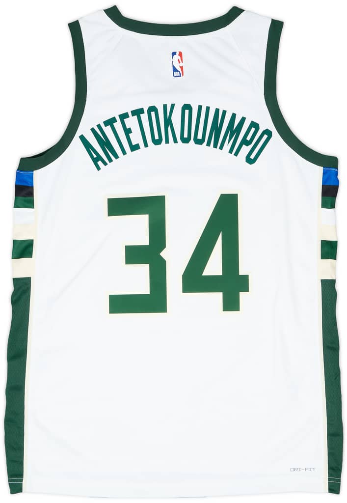 2017-25 Milwaukee Bucks Antetokounmpo #34 Nike Swingman Home Jersey (L)