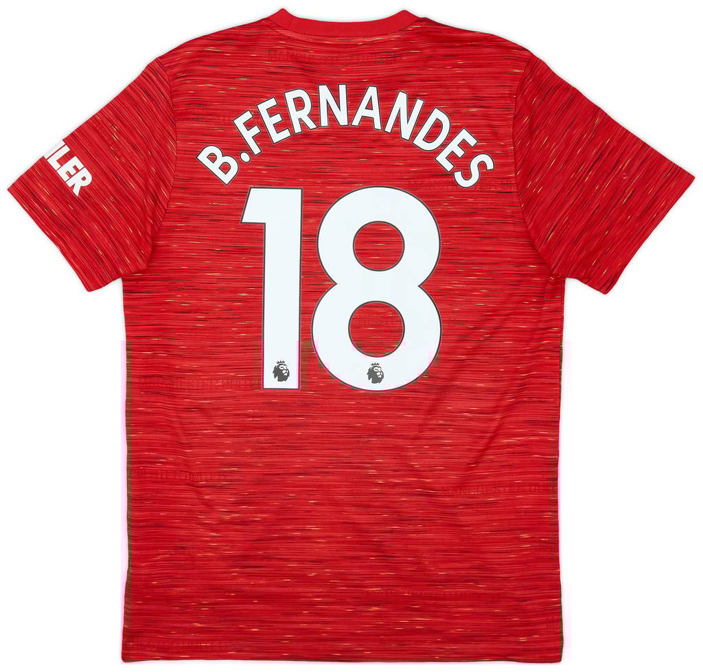 2020-21 Manchester United Home Shirt B.Fernandes #18 - 10/10 - (M)