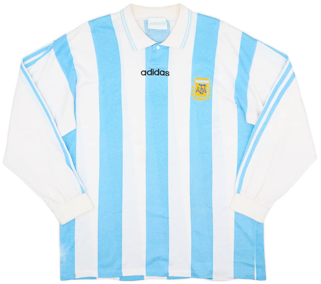 1994 Argentina Home L/S Shirt - 6/10 - (L)