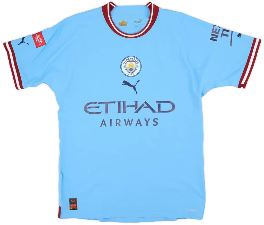 2022-23 Manchester City Match Issue Community Shield Home Shirt Kayky #37