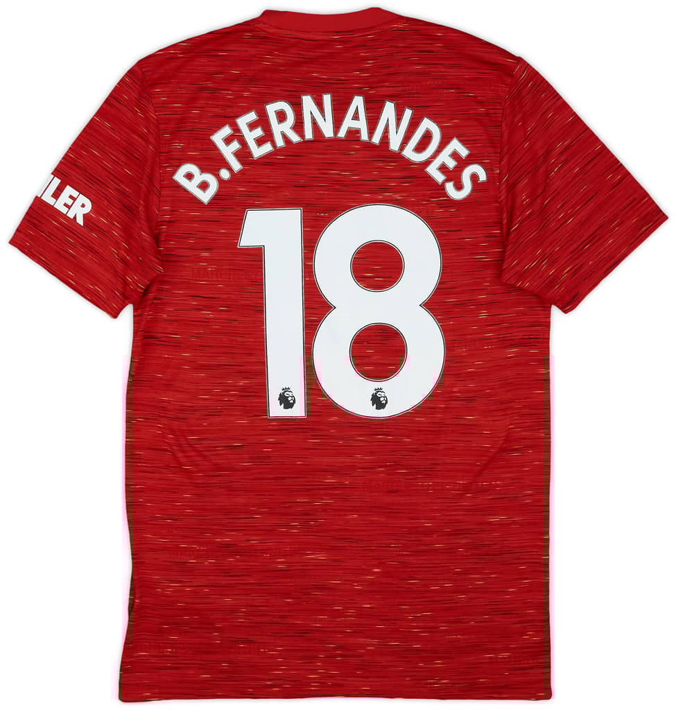 2020-21 Manchester United Home Shirt B.Fernandes #18 - 7/10 - (S)