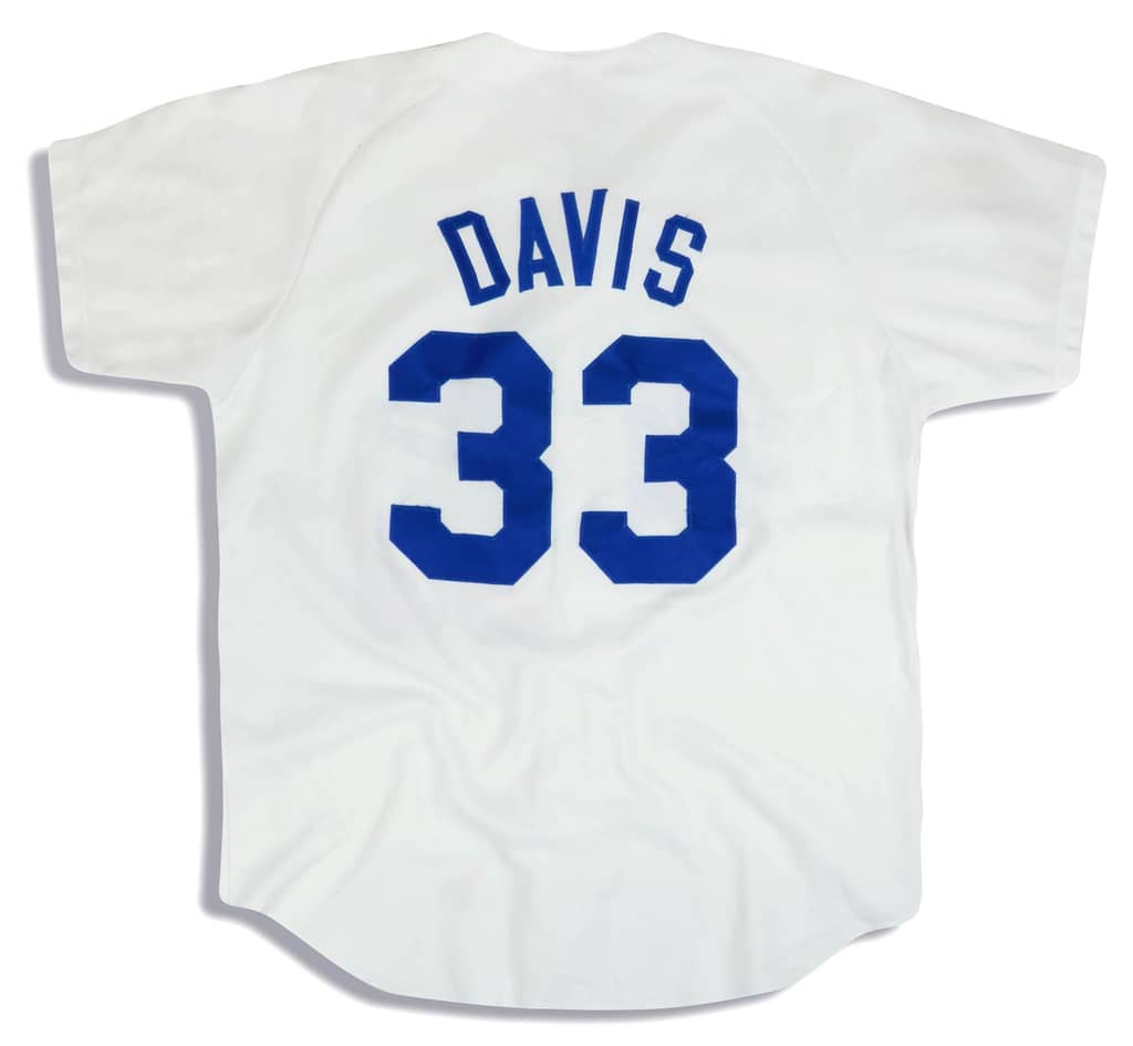 1992-93 LA Dodgers Davis #33 Wilson Jersey (Home) XL